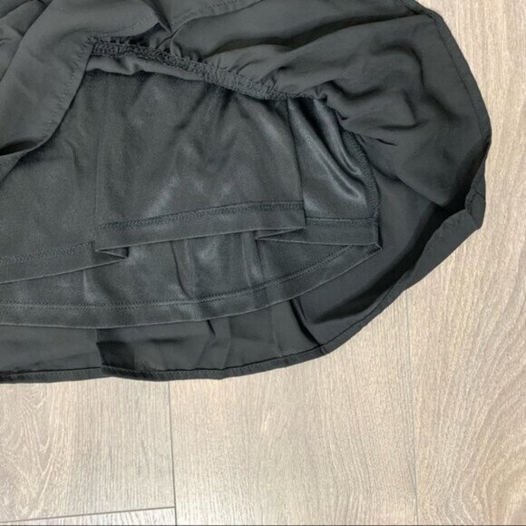 dRA Women's Tank Top Camisole Blouse Flowy Ruffle Peplum Black Size Small - Picture 7 of 15